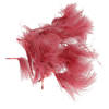 Hobby knutsel veren - 60x - bordeaux rood - 7 cm - sierveren - decoratie - Hobbydecoratieobject