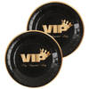 Santex VIP thema feest wegwerpbordjes - 20x stuks - 23 cm - goud/zwart themafeest - Feestbordjes
