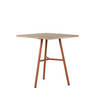 Max&Luuk - Arda tafel dia. 70x76 cm aluminium coral/teak aged finish