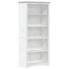 vidaXL Boekenkast 5-laags BODO 82x40x173 cm massief grenenhout wit