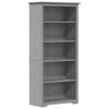 vidaXL Boekenkast 5-laags BODO 82x40x173 cm massief grenenhout grijs