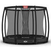 BERG Trampoline Champion met Veiligheidsnet - Safetynet Deluxe - InGround - 270 cm - Grijs - met Airflow Springmat