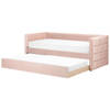 Beliani CHAVONNE - Kinderbed-Roze-Fluweel