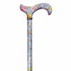 Classic Canes Verstelbare Wandelstok - Tea Party - Lavendel - Bloemen - Aluminium - Derby handvat - Lengte 77 - 100 cm