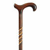 Classic Canes Houten Wandelstok - Beukenhout - Bruin - Spiraal - Schaduw - Voor heren en dames - Lengte 92 cm