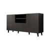 Meubella Dressoir Vintar - Antraciet - 150 cm