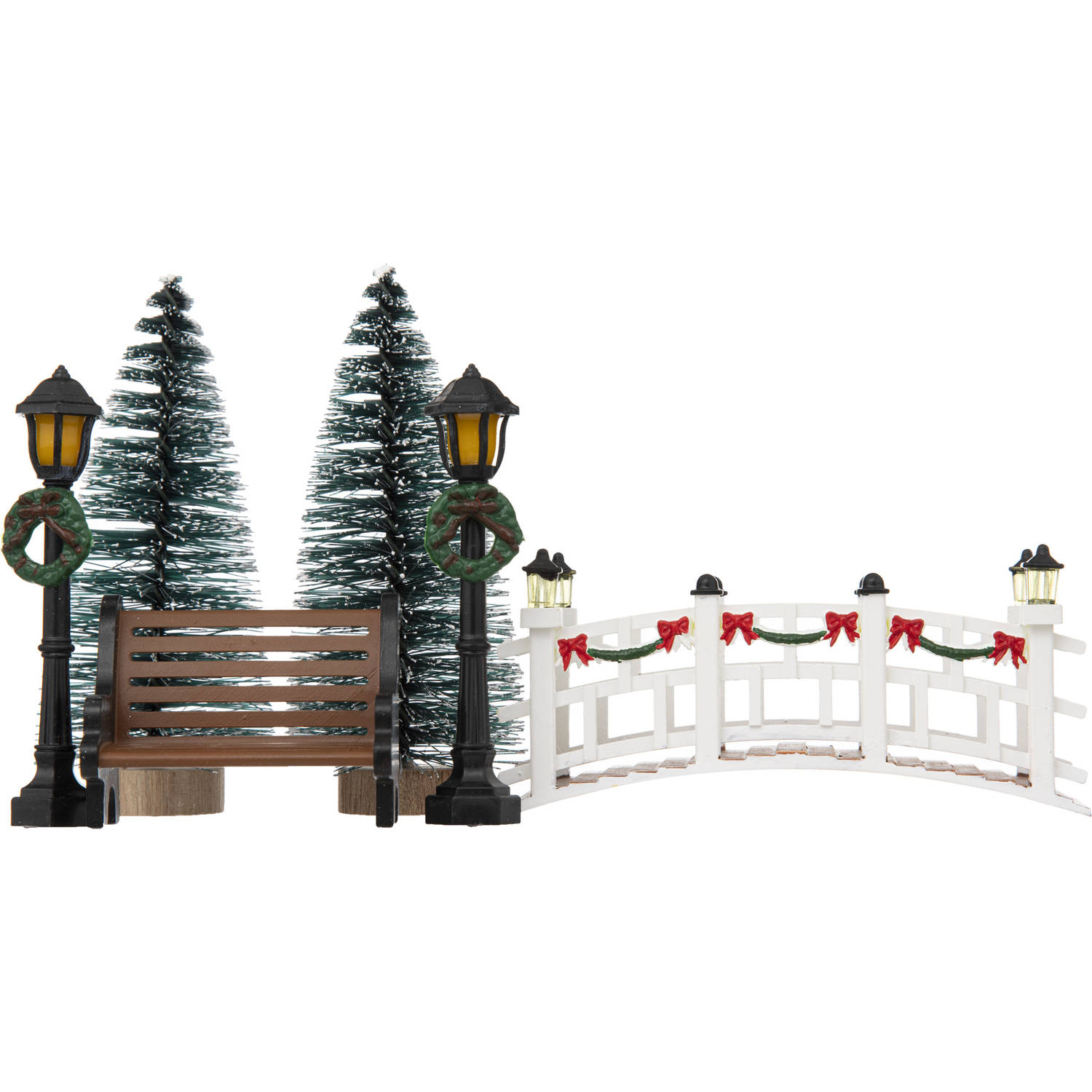 Feeric lights and christmas kerstdorp accessoires-miniatuur figuurtjes Kerstdorpen