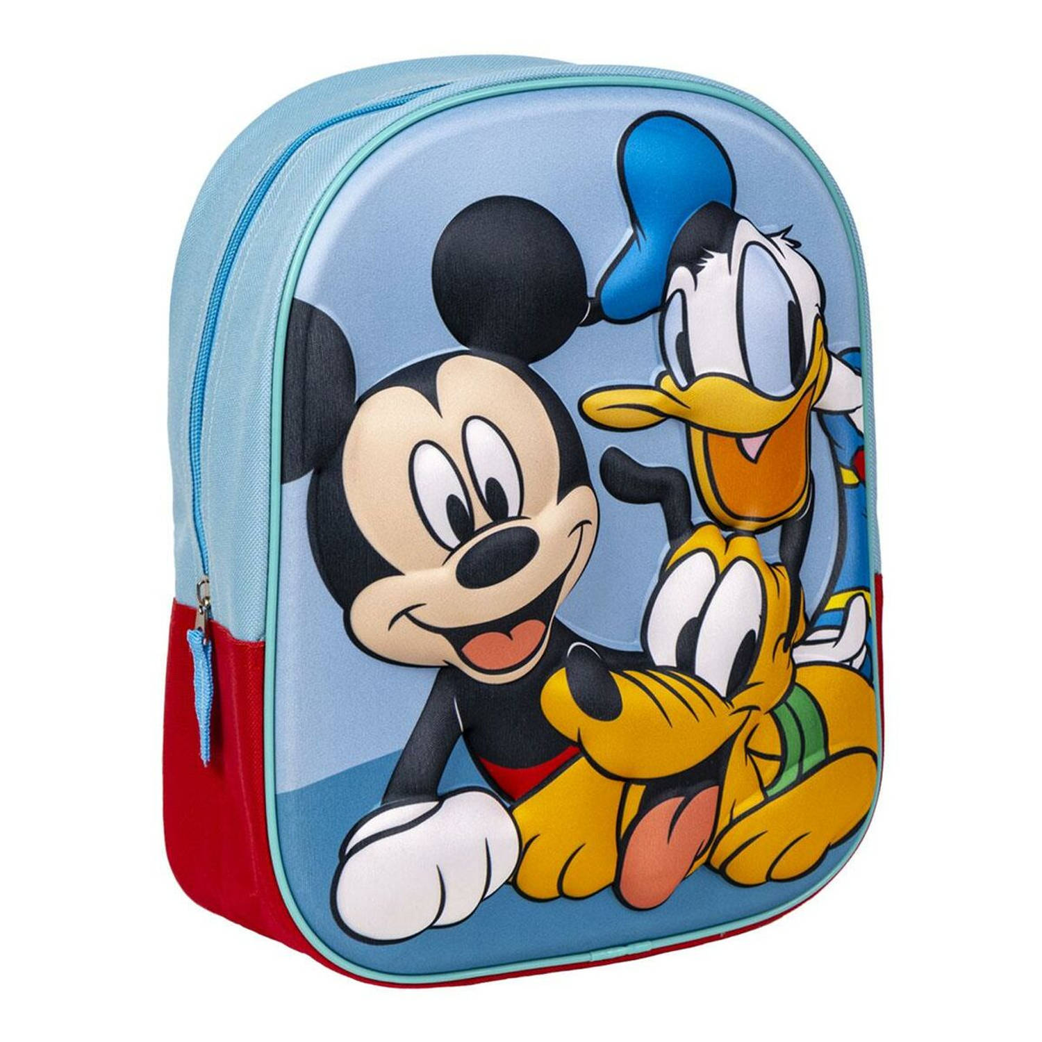 Disney Family Rugzak Mickey, Pluto en Donald Duck - Hoogte 31cm