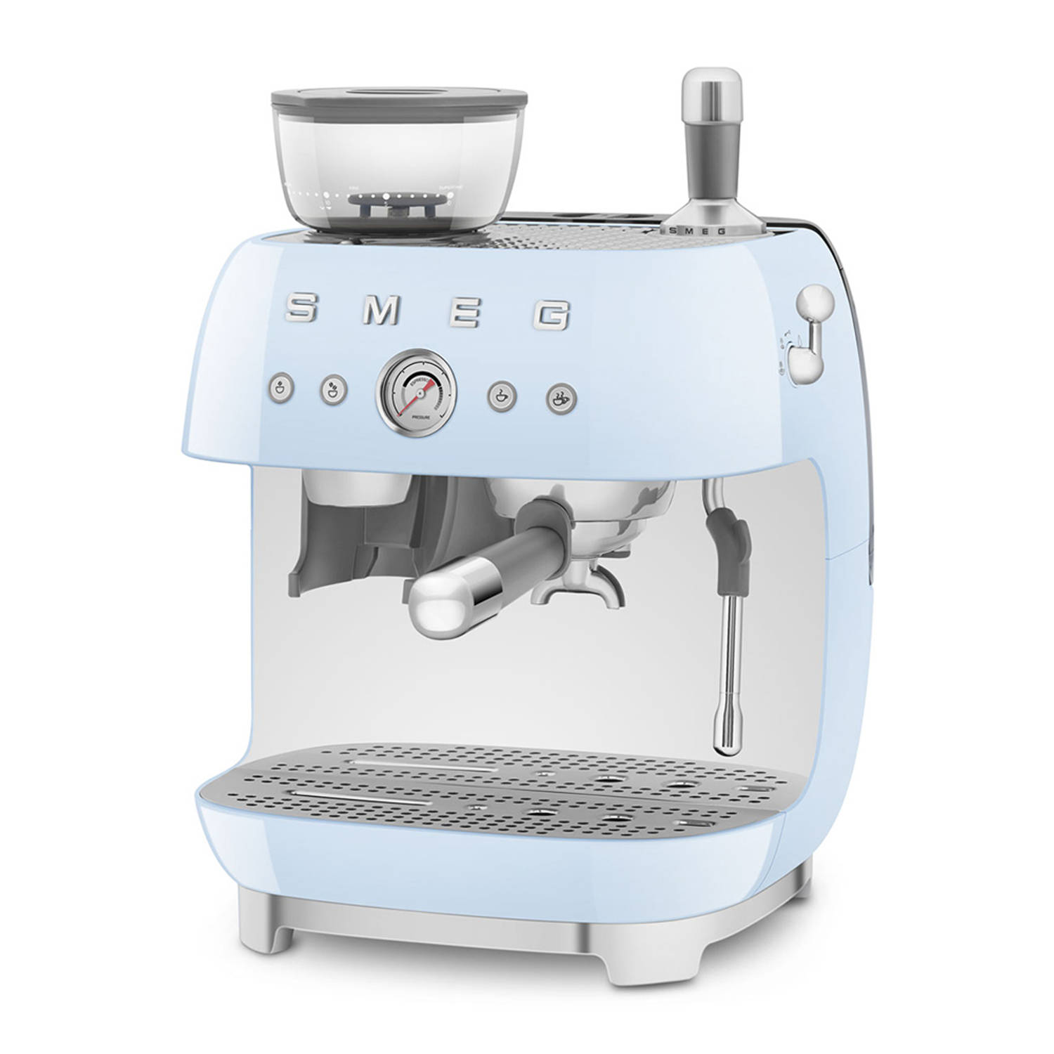 SMEG EGF03PBEU - Espressomachine met geïntegreerde bonenmaler - Pastelblauw