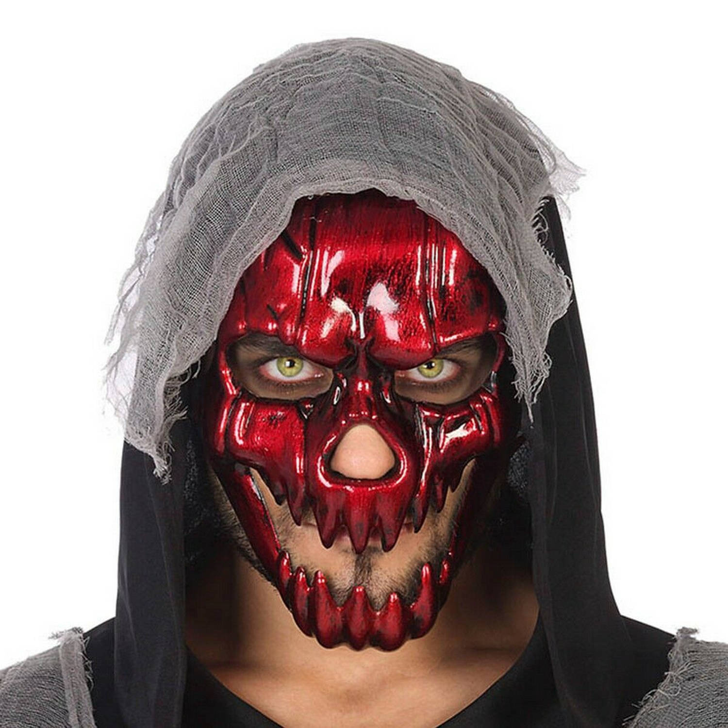 Masker Intens Rood Schedel Halloween Rood