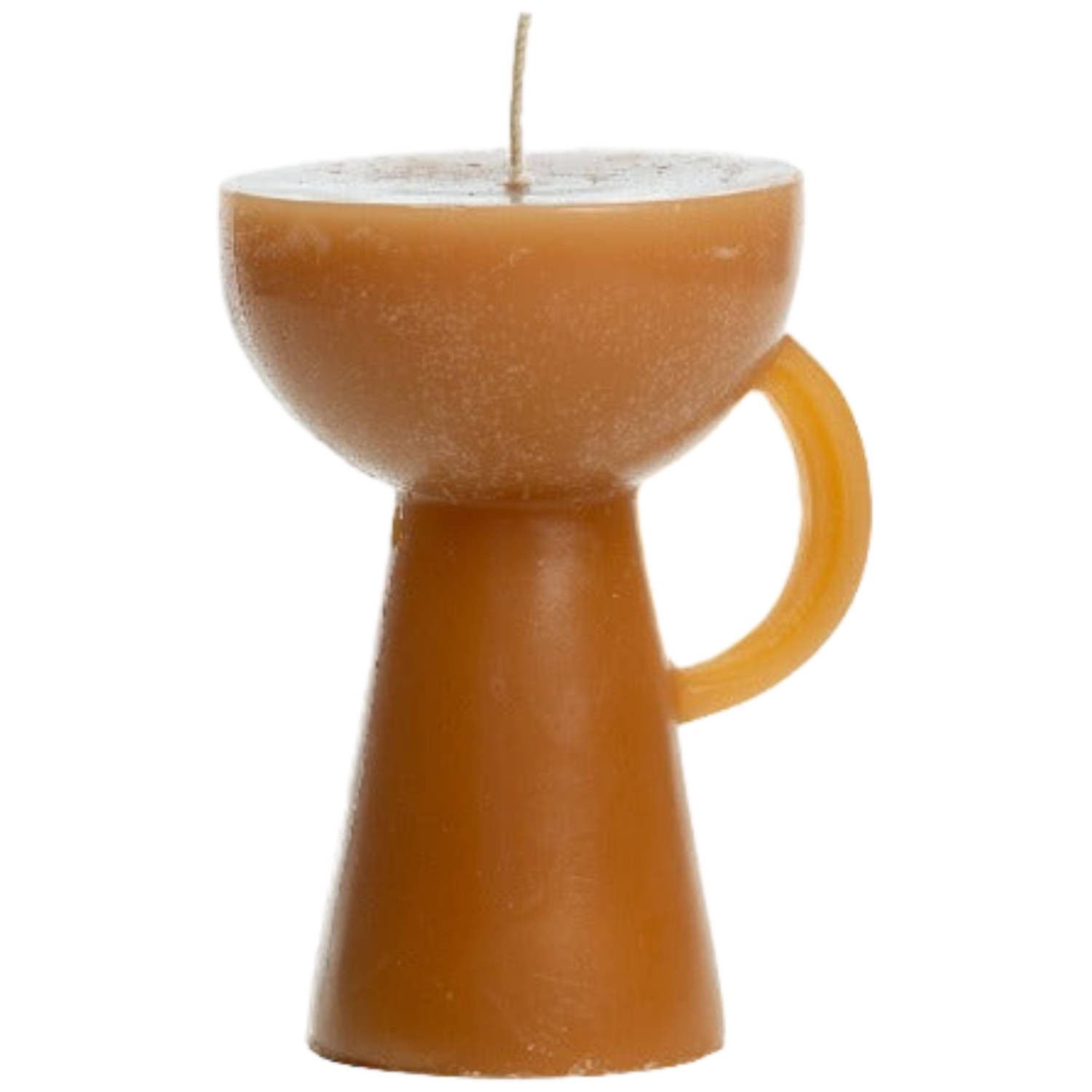 Rustik Lys - Figuurkaars 'Cup' - Caramel, 20 branduren