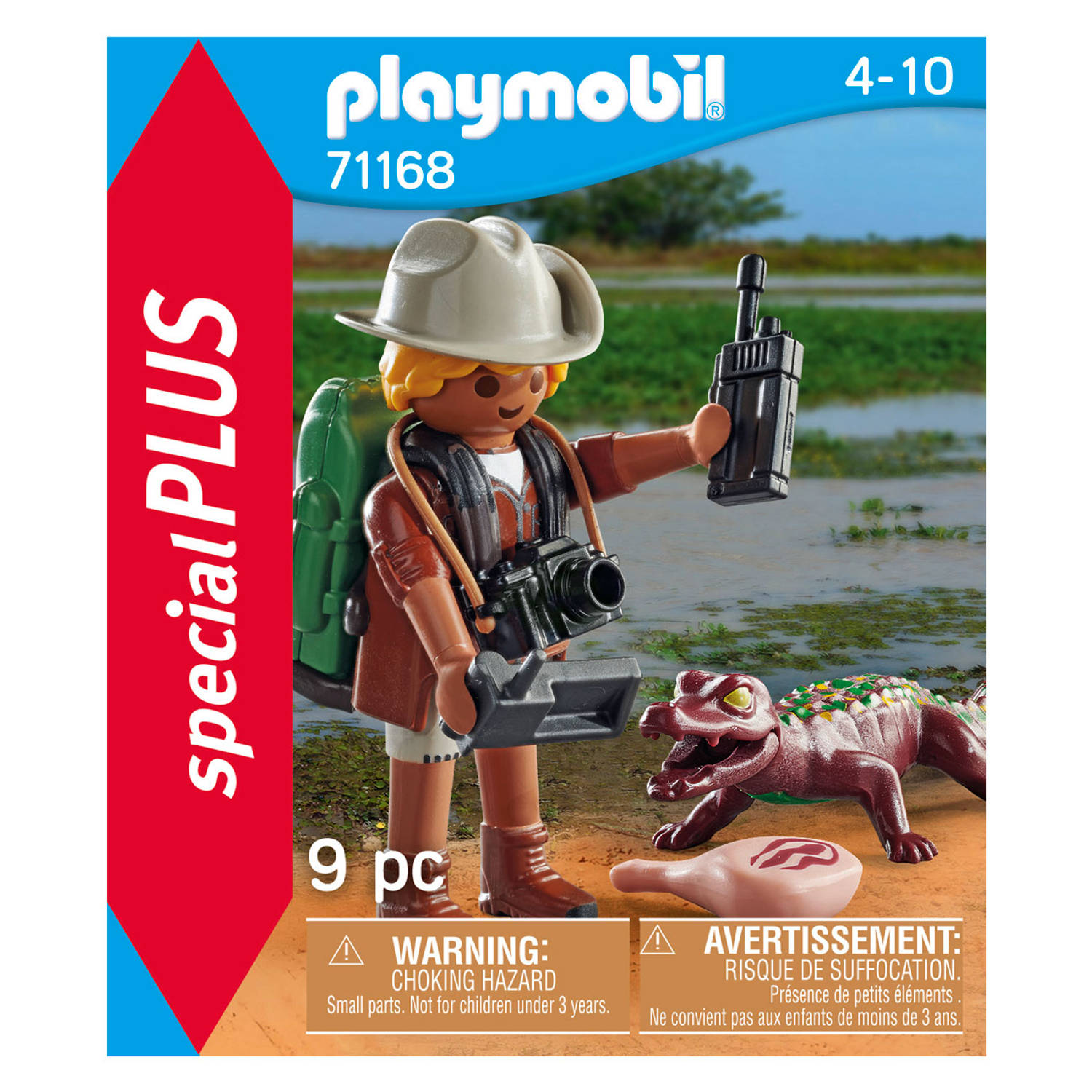 PlaymobilÂ® Special plus 71168 onderzoeker met jonge kaaiman