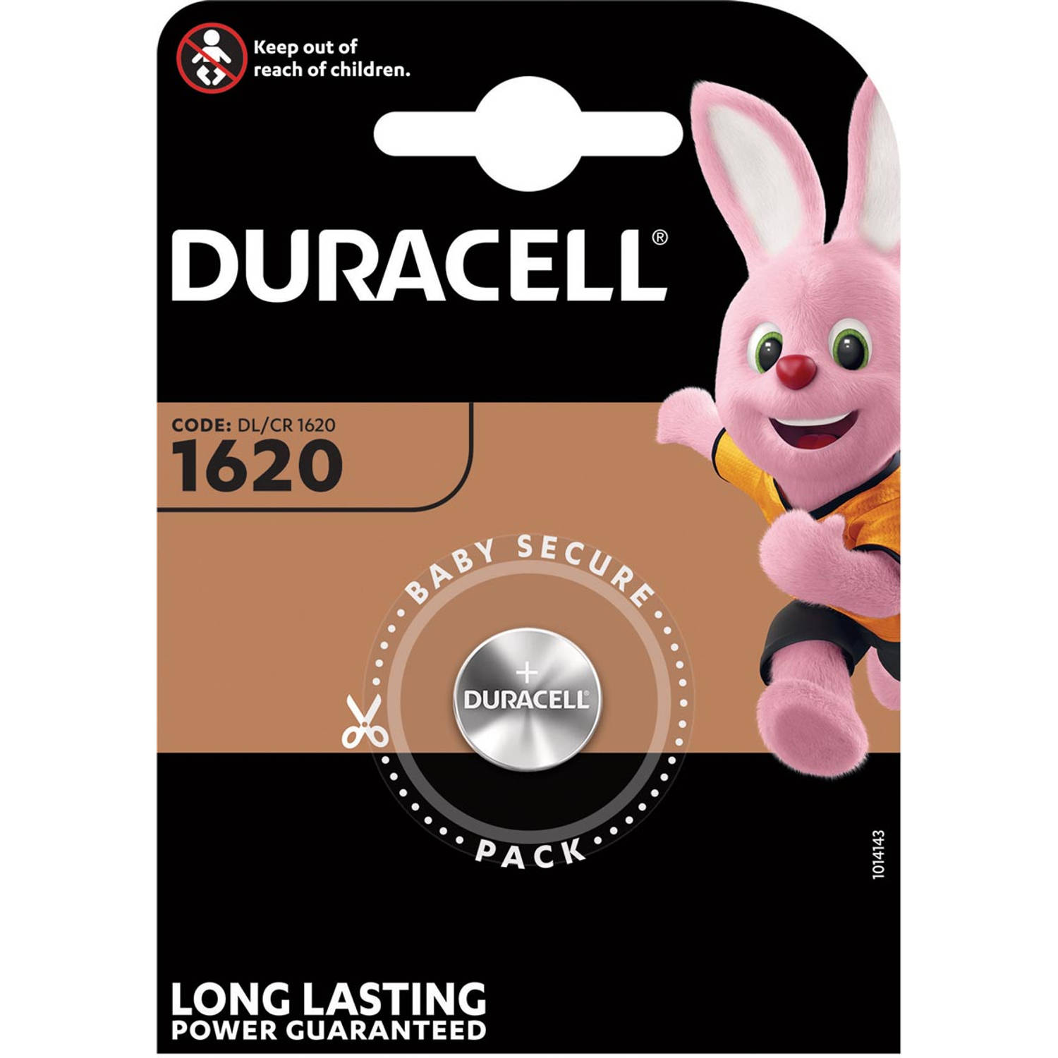 Duracell knoopcel Specialty Electronics CR1620, blister van 1 stuk 10 stuks