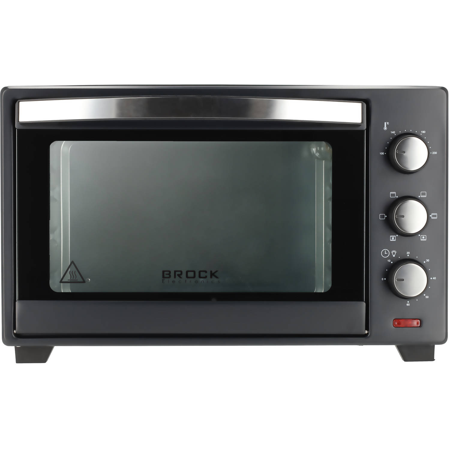 Brock TO 3001 BK Elektrische Oven Vrijstaande Oven met Grill Zwart