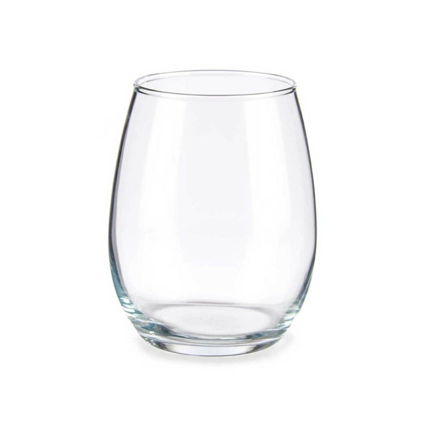 Pasabahce Drinkglazen/waterglazen Tumblers - luxe glas - set 6x stuks - 350 ml