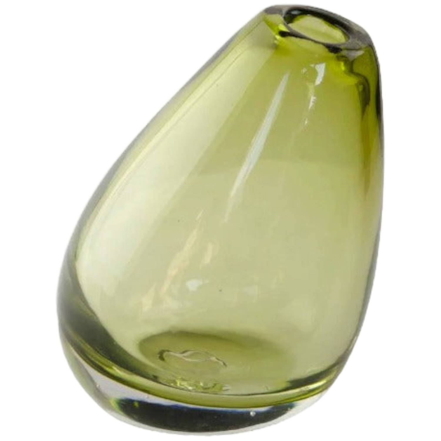 Home Delight - Vaas 'Yara' - Glas, 15.5cm hoog, groen
