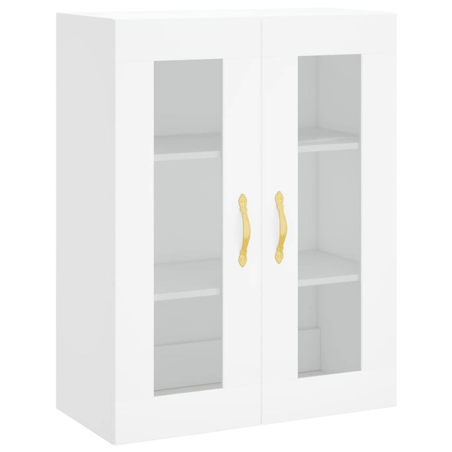 The Living Store Hangkast 69-5x34x90 cm wit - Keukenkast