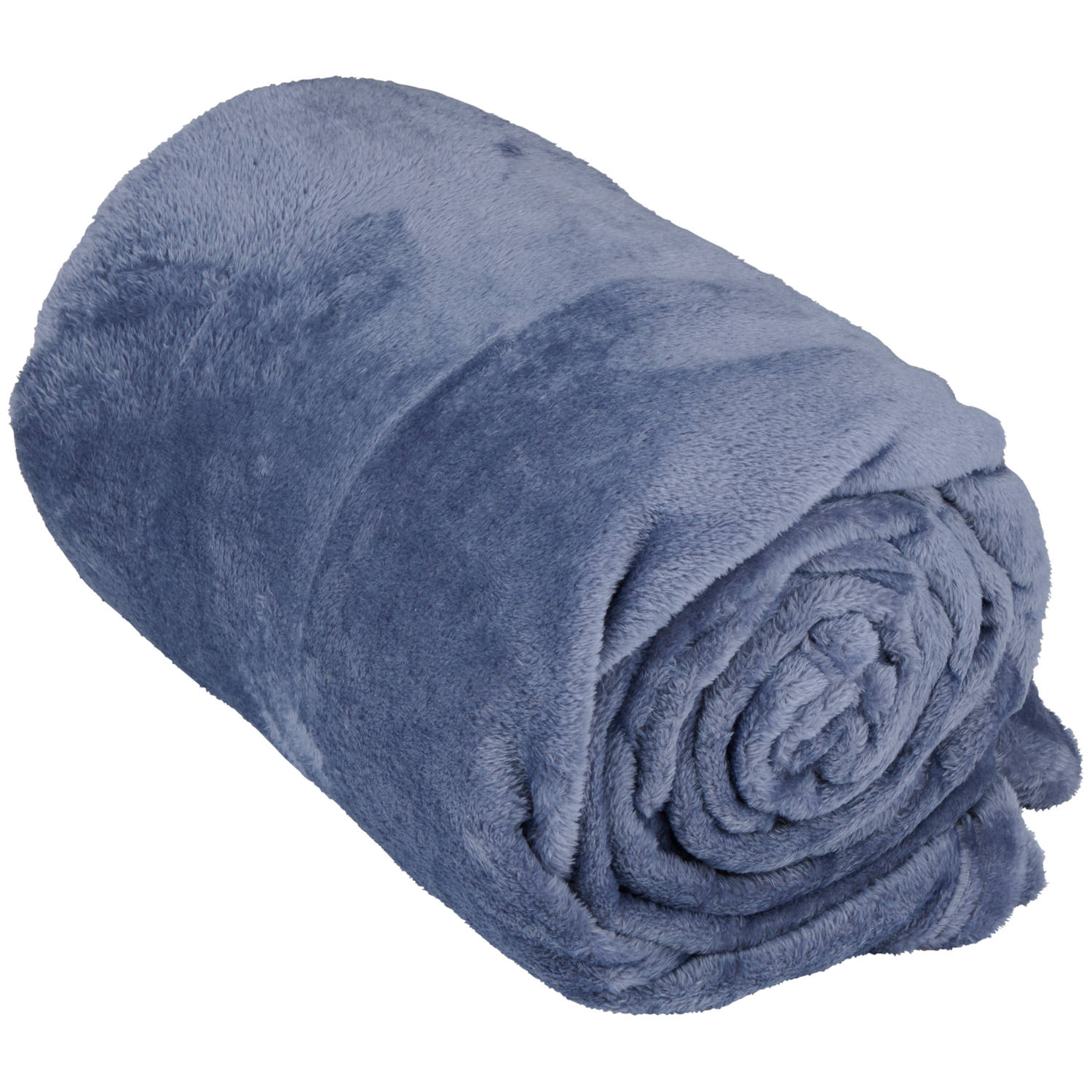 Arti Casa Fleece Deken 150 x 200 CM - Fleece Plaid - Dekentje Bank - Ook Perfect als Woondecoratie - 1-Persoons Plaid Deken - Wasmachinebestendig - Blauw - Fleece/Polyester