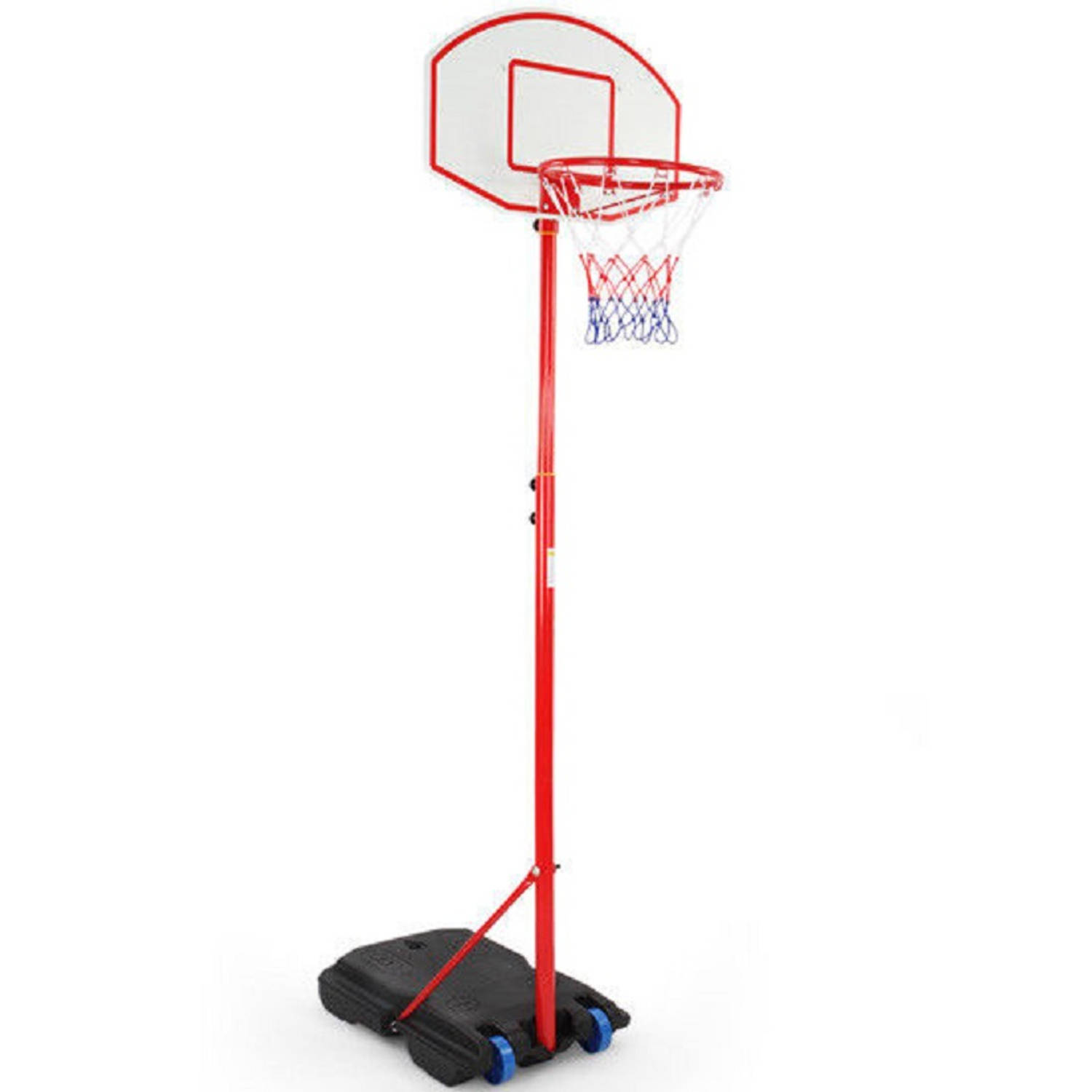 In hoogte verstelbare basketbalring, verrijdbare basketbalring, mobiele basketbalring, basketbalring