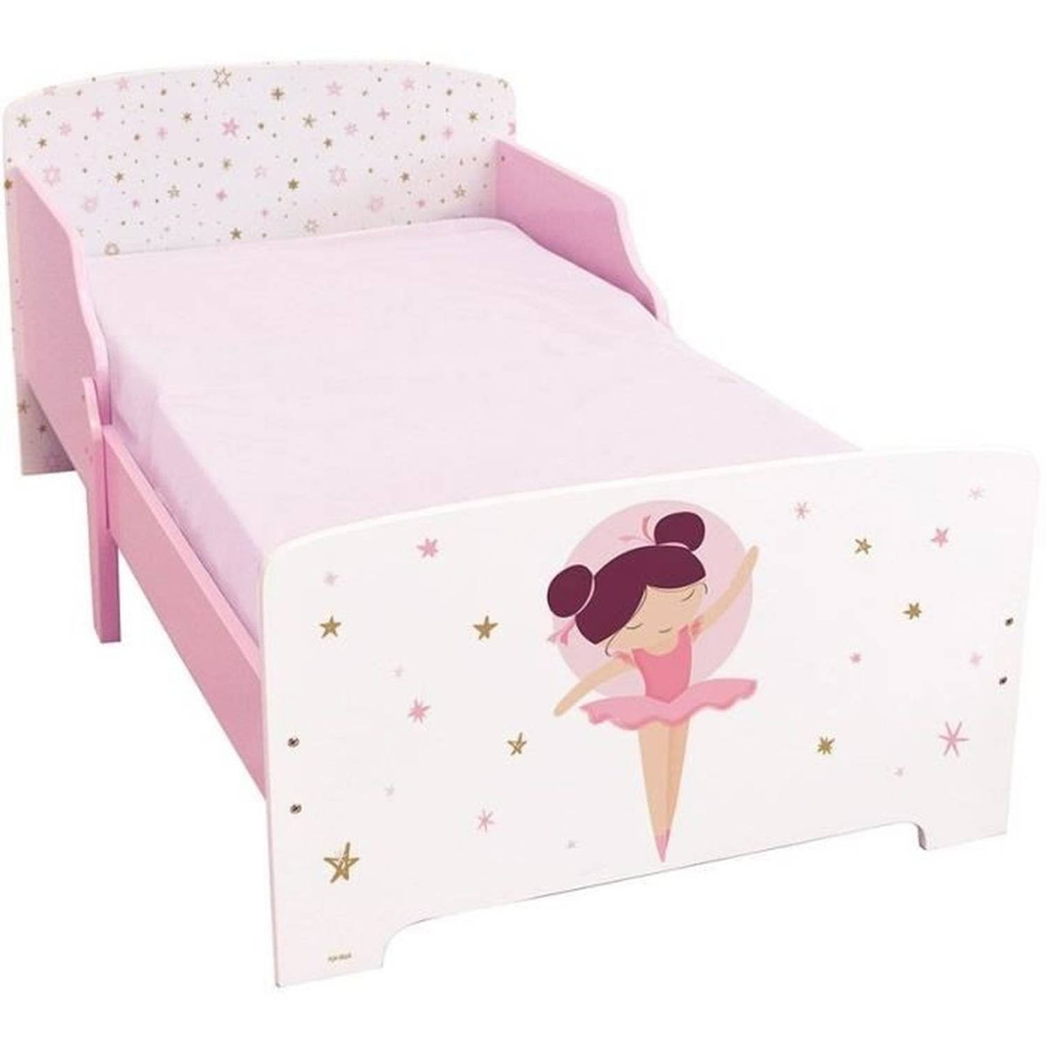 Ballerina Peuter Bed - 70 x 140cm - Multi - Inclusief lattenbodem