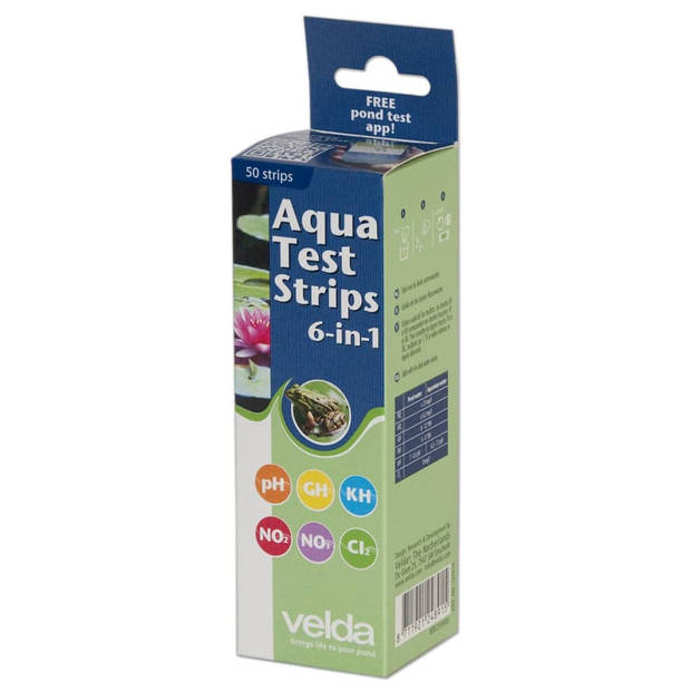 Velda - Aqua Test Strips 6 in 1 vijveraccesoires