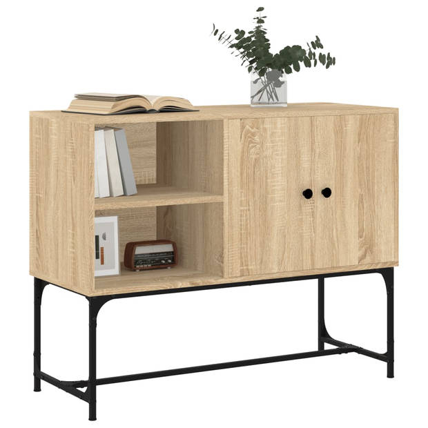 The Living Store Industrieel Dressoir - Sonoma Eiken - 100x40x79.5cm