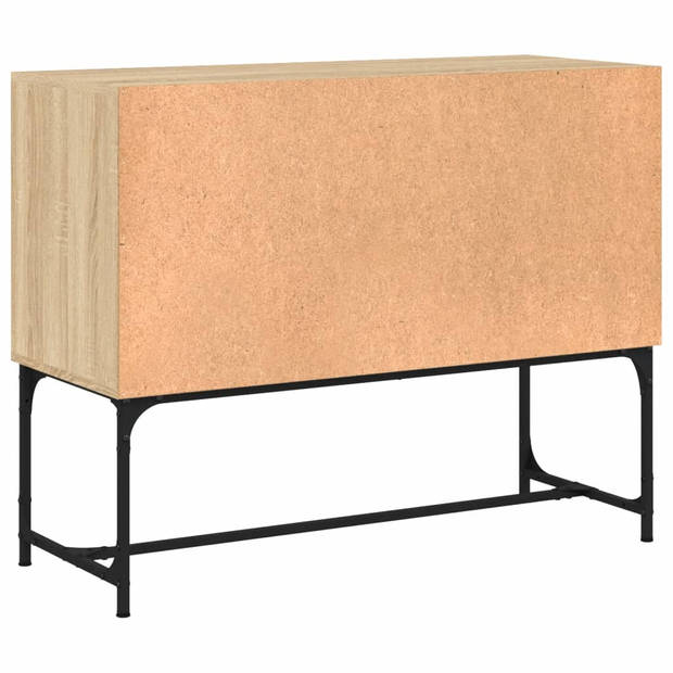 The Living Store Industrieel Dressoir - Sonoma Eiken - 100x40x79.5cm