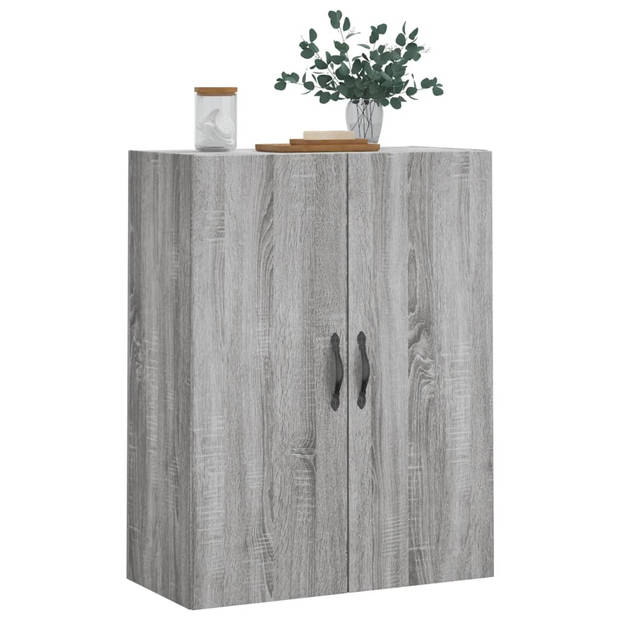 vidaXL Wandkast 69,5x34x90 cm bewerkt hout grijs sonoma eikenkleurig