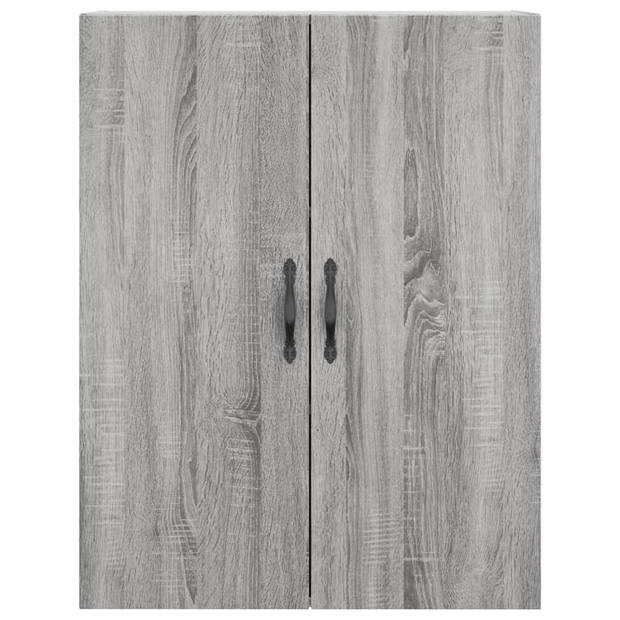 vidaXL Wandkast 69,5x34x90 cm bewerkt hout grijs sonoma eikenkleurig