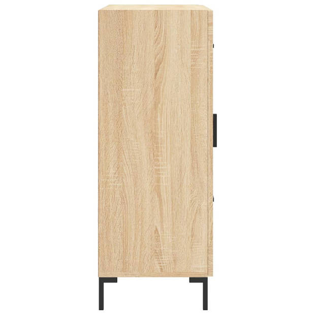 vidaXL Dressoir 69,5x34x90 cm bewerkt hout sonoma eikenkleurig