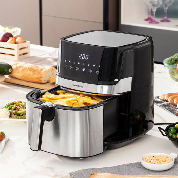 Friteuse zonder Olie InnovaGoods Fryinn Pro 5500 Zwart Roestvrij staal 1700 W 5,5 L