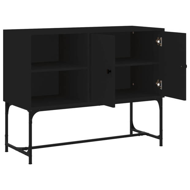 The Living Store Industrieel Dressoir - Zwart - 100 x 40 x 79.5 cm