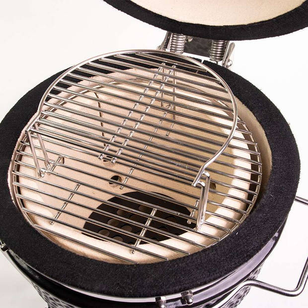 Yakiniku - BBQ Accessoire Kamado 11 Inch Mini Rooster Extra Verhoogd - Roestvast Staal - Zilver