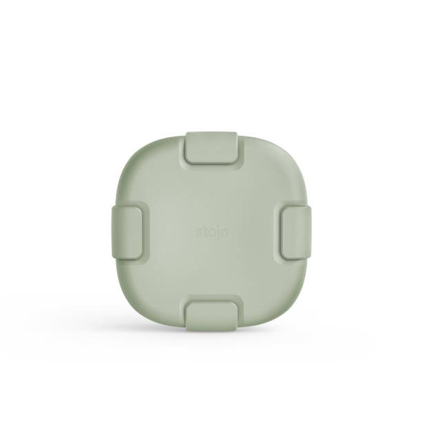 Stojo - Lunchbox 700 ml Sage (Samengevouwen Verpakking) - Siliconen - Groen