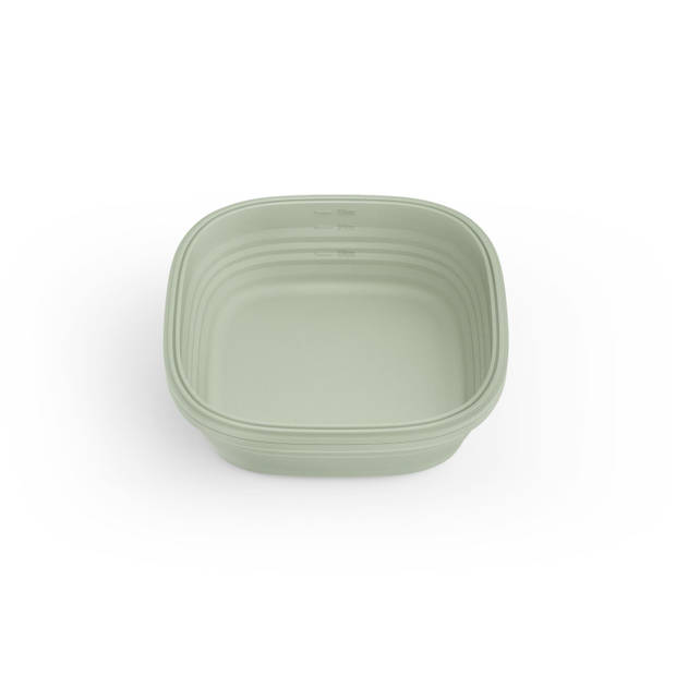 Stojo - Lunchbox 700 ml Sage (Samengevouwen Verpakking) - Siliconen - Groen