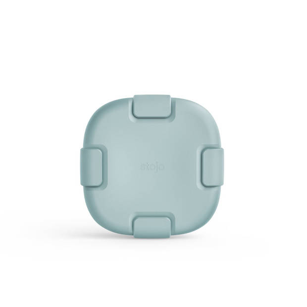 Stojo - Lunchbox 700 ml Aquamarine (Samengevouwen Verpakking) - Siliconen - Blauw