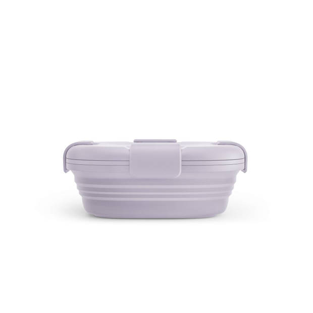 Stojo - Lunchbox 700 ml Lilac (Samengevouwen Verpakking) - Siliconen - Paars