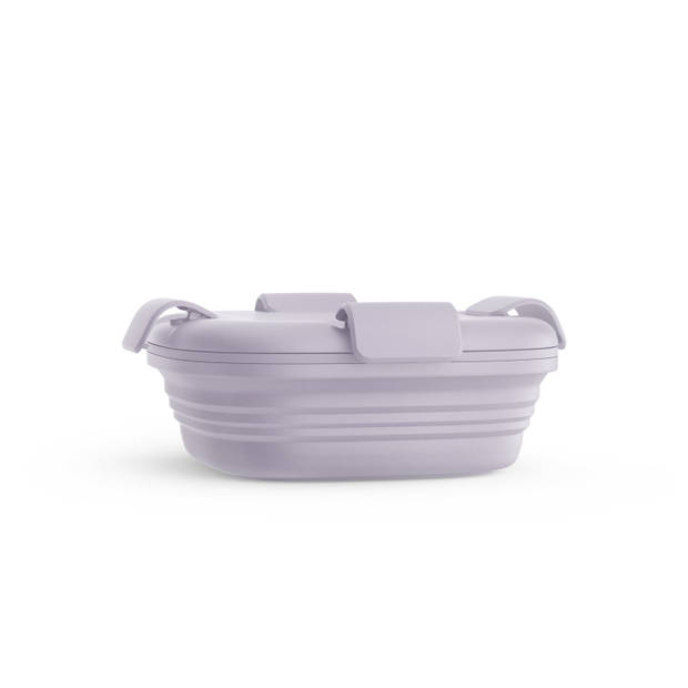 Stojo - Lunchbox 700 ml Lilac (Samengevouwen Verpakking) - Siliconen - Paars