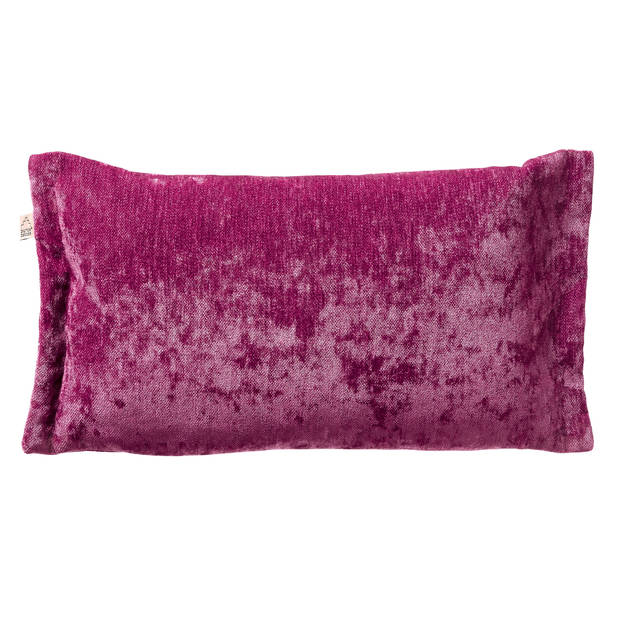 Dutch Decor - LEWIS - Sierkussen 30x50 cm - fluweel - met sierrand - Festival Fuchsia - paars