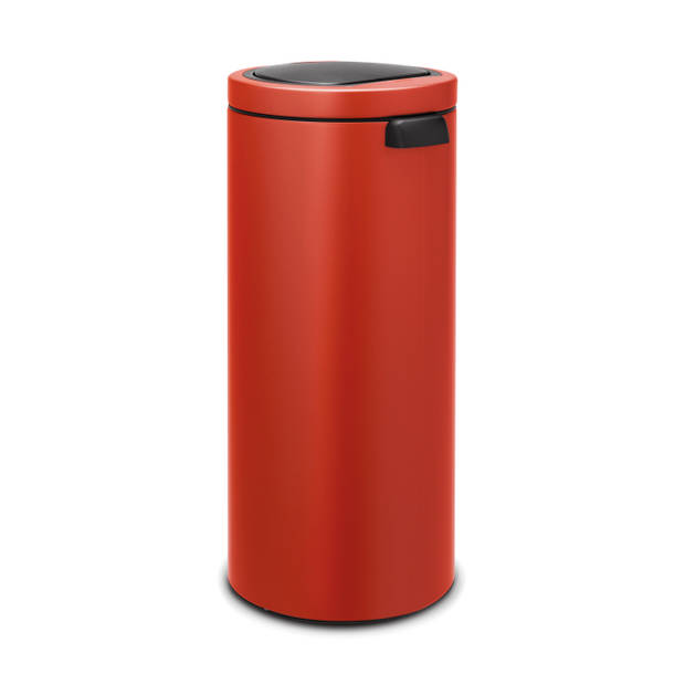 Brabantia Touch Bin Flat Top Afvalemmer 30 liter - Happy Red