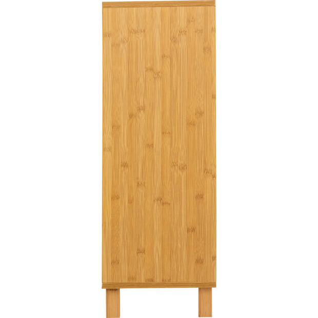 Sicela Bamboe Wastafel Onderkast met Uitsparing - 28x60x80 cm - Bruin