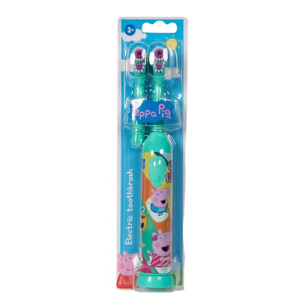Peppia Pig elektrische tandenborstel kids - groen - werkt op batterijen
