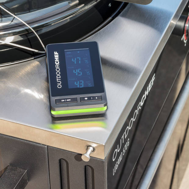 Outdoor Chef - BBQ Accessoire Kerntemperatuurmeter Check Pro Gourmet - Kunststof - Grijs