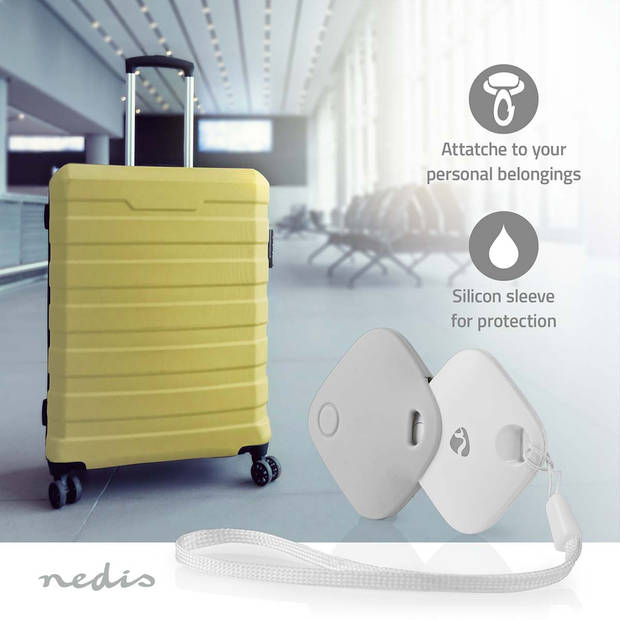 Nedis Keyfinder - BTTAG10WT - Wit