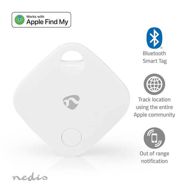 Nedis Keyfinder - BTTAG10WT - Wit