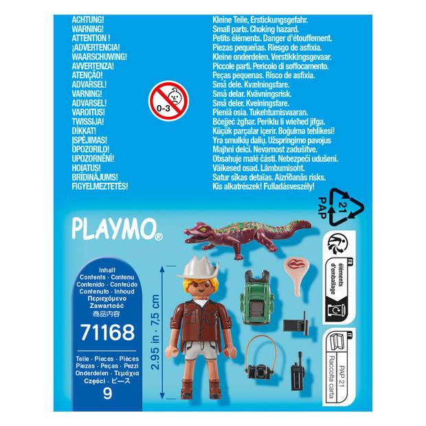Playmobil Special plus Researcher with young caiman