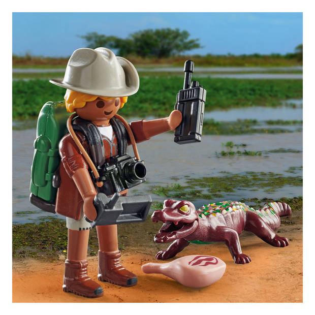 Playmobil Special plus Researcher with young caiman