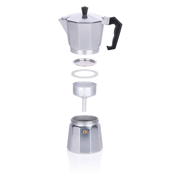 alpina Percolator - 270 ML - Koffiemachine - ?10 x 19 CM - 320 GR - Koffie Zonder Elektriciteit - Aluminium