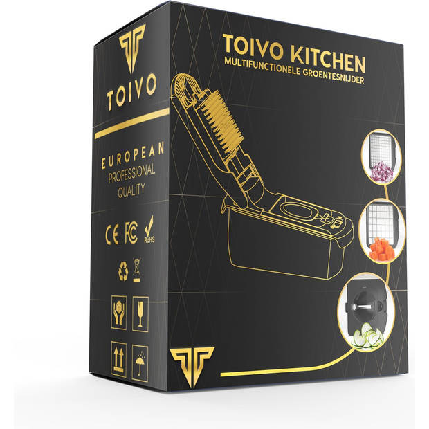 Toivo Kitchen Groentesnijder - Multifunctioneel - Mandoline 11 in 1 - Handmatig