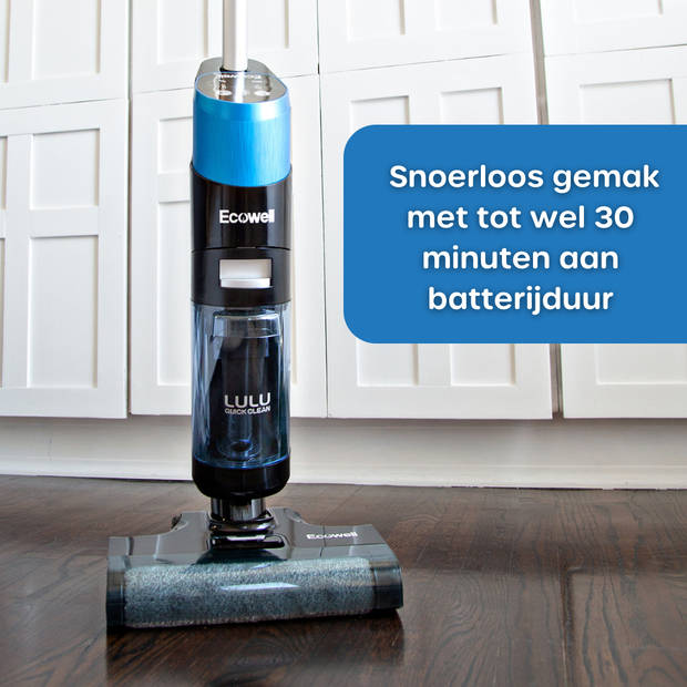 Ecowell LULU Quick Clean nat-droogzuiger met dweilfunctie